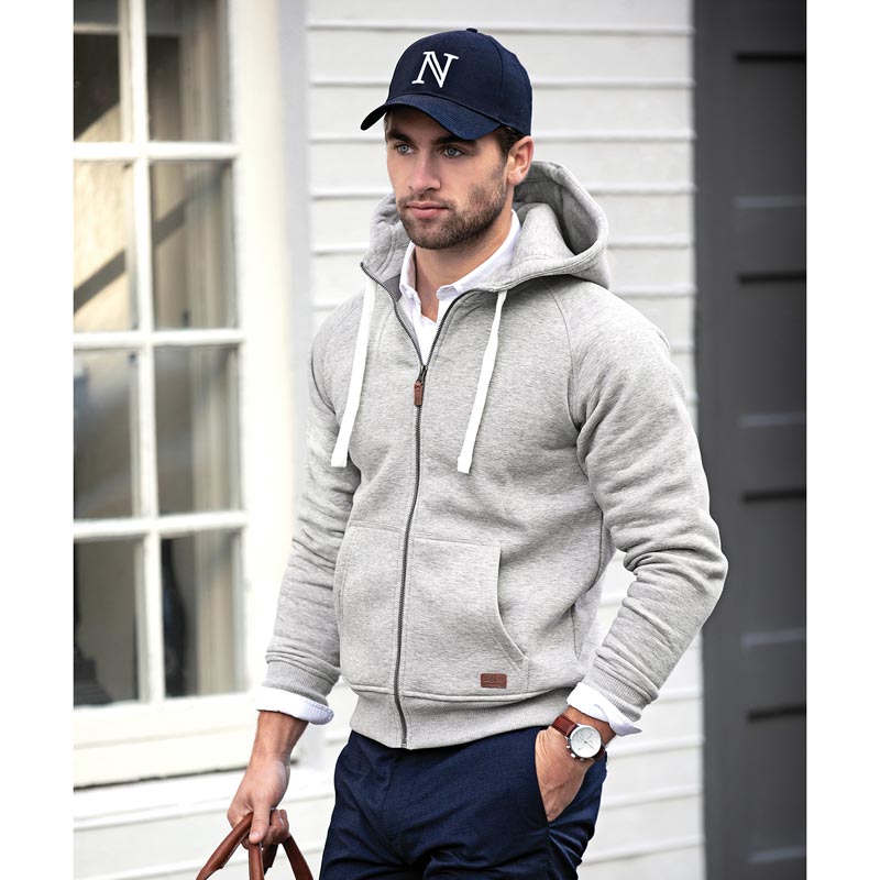 Williamsburg fashionable hooded sweatshirt - Grey Melange S